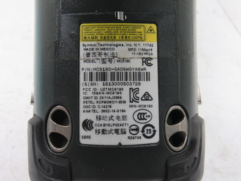 Symbol Technologies MC9190-GAOSWGYA6WR Computer Barcode Scanner W/Battery