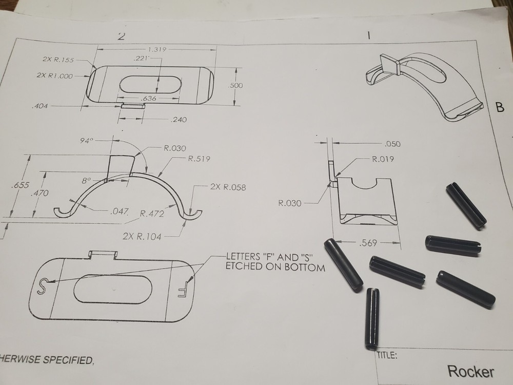 Benjamin 340, 342, 347 & Sheridan C muzzle roll pins (2) only