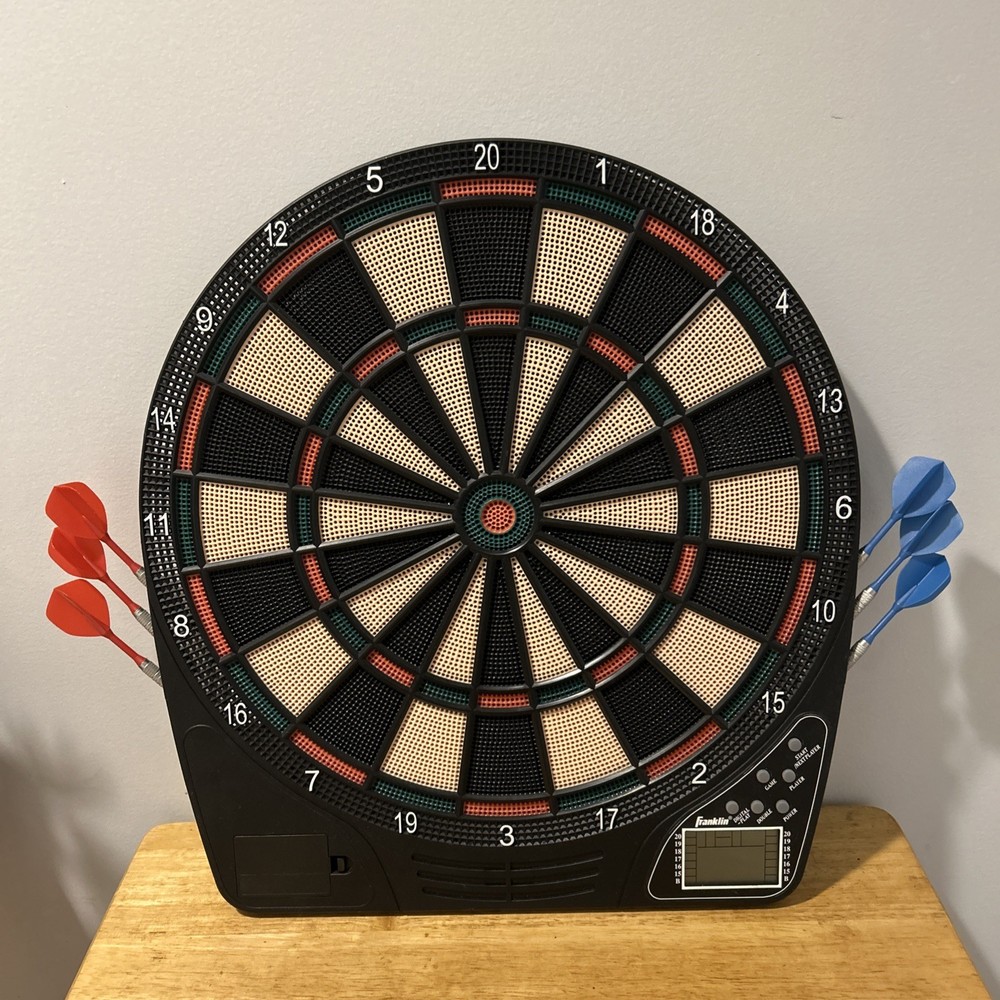 Franklin Sports Electronic Dartboard with Soft Tip (Read Description)