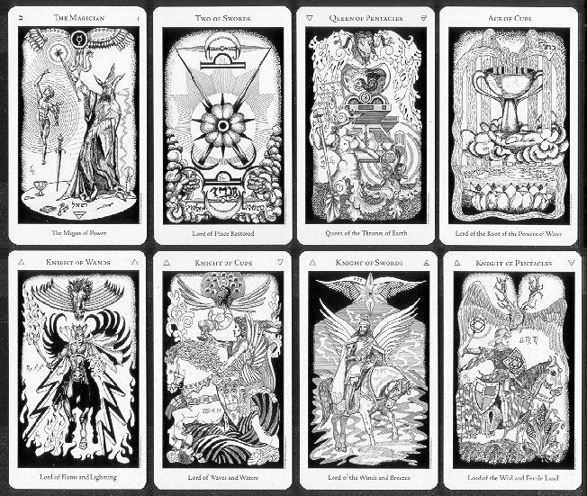 HERMETIC TAROT DECK CARDS ESOTERIC TELLING WHITE BLACK US GAMES SYSTEMS