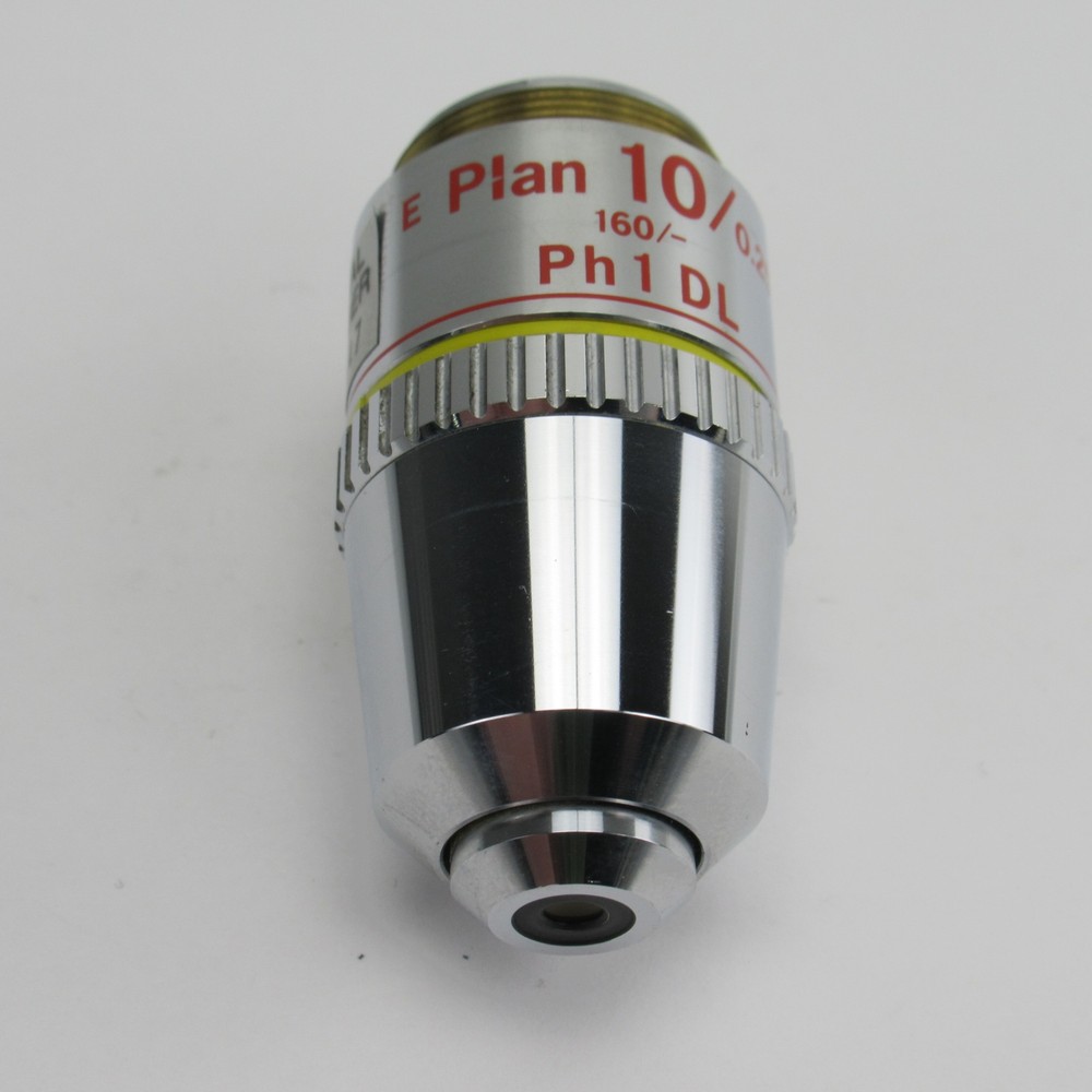NIKON E PLAN 10/0.25 160/- PH1 DL PHASE CONTRAST MICROSCOPE OBJECTIVE - 10X