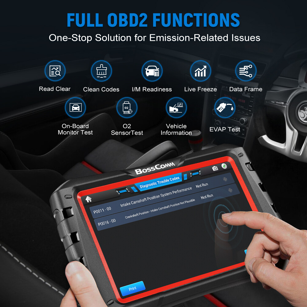 Automotive Bi-Directional Bluetooth OBD2 Scanner Diagnostic Scan Tool ECU Coding