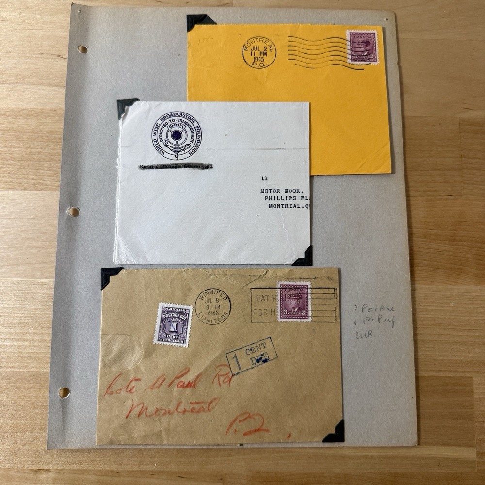 Incredible Canada Postage Due Cover Collection + Embargo, Excise, Rate Increases