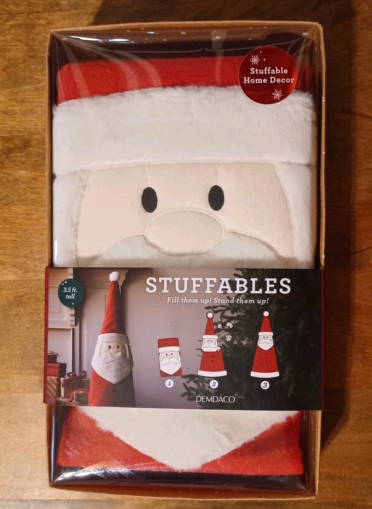 NEW Santa Stuffable Fabric 14"x42" Tall NIB