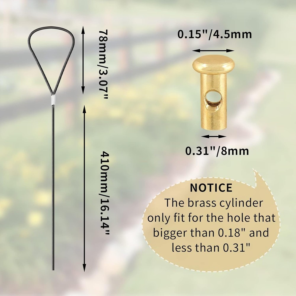 Elegant Stainless Steel Gate Latch Cable Pull with Spring Loader for Easy Access