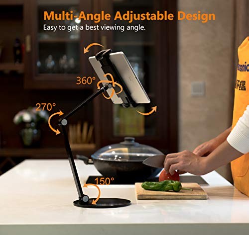 iPad Stand for Desk, Surface Pro Holder, Multi-Angle Adjustable Tablet Stand ...