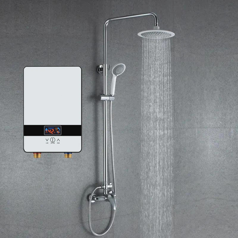 Instant Electric Water Heater 6500W 220V Thermostat Flow Heater Bathroom Heating