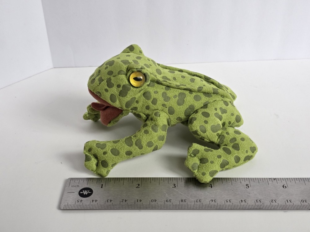 Folkmanis Mini Frog Finger Puppet Plush