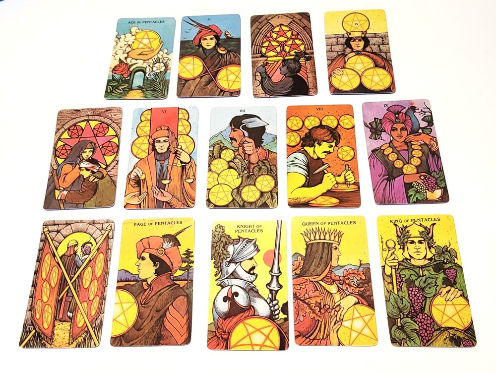 Morgan Greer Tarot 1979 First Edition Card Deck 2pc Box 1 Duplicate Card