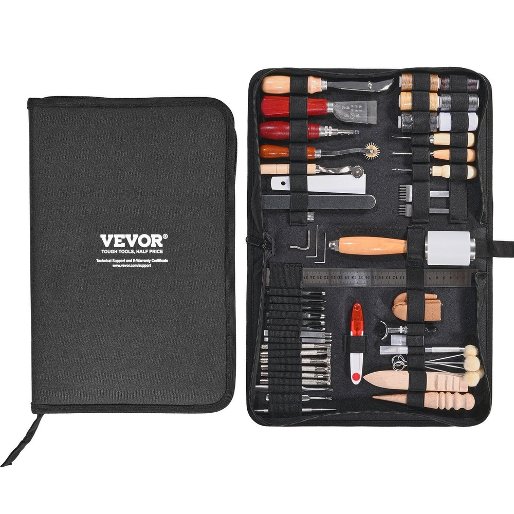 Efficient Leather Processing Set 59PCS for Precise Marking and Cutting