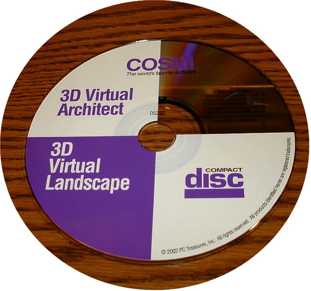 3D Virtual Architect / 3D Virtual Landscape - Cosmi 2002 CD-ROM