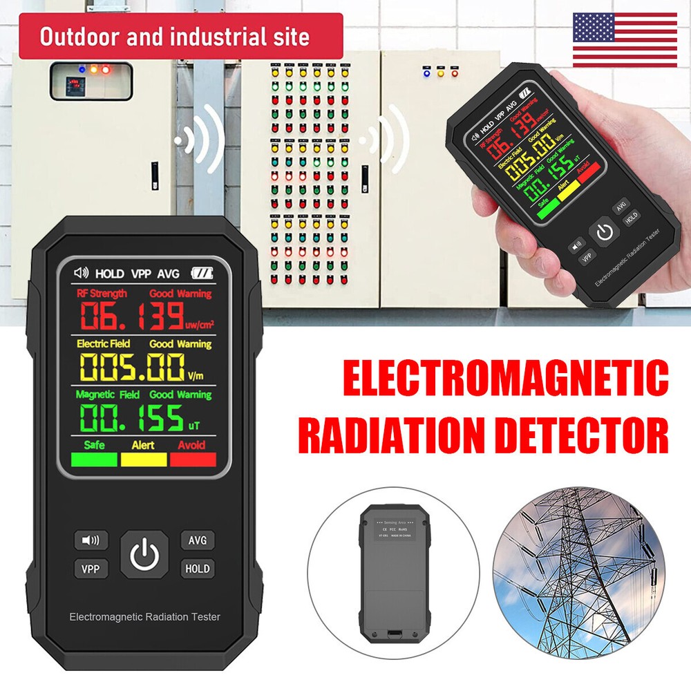 EMF Electromagnetic Field Tester Digital Sensor Reader Meter Radiation Detector