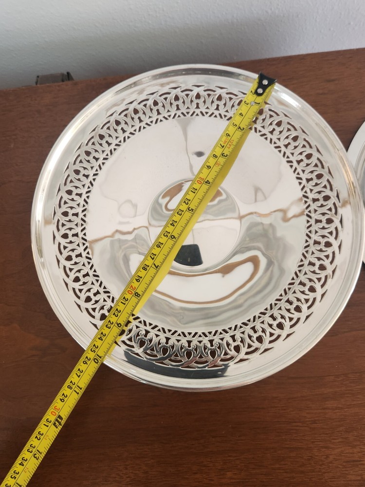 Sheffield Silver Footed Plate With Lid (SB12)
