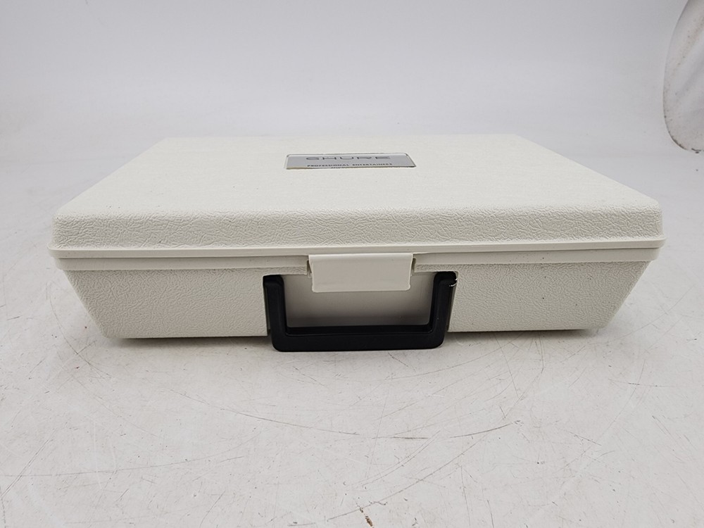Vintage Shure Microphone Hard Plastic Protective Case White #2