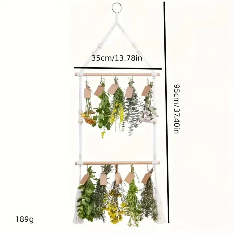 Herb Drying Rack – Handcrafted Kitchen Elegance