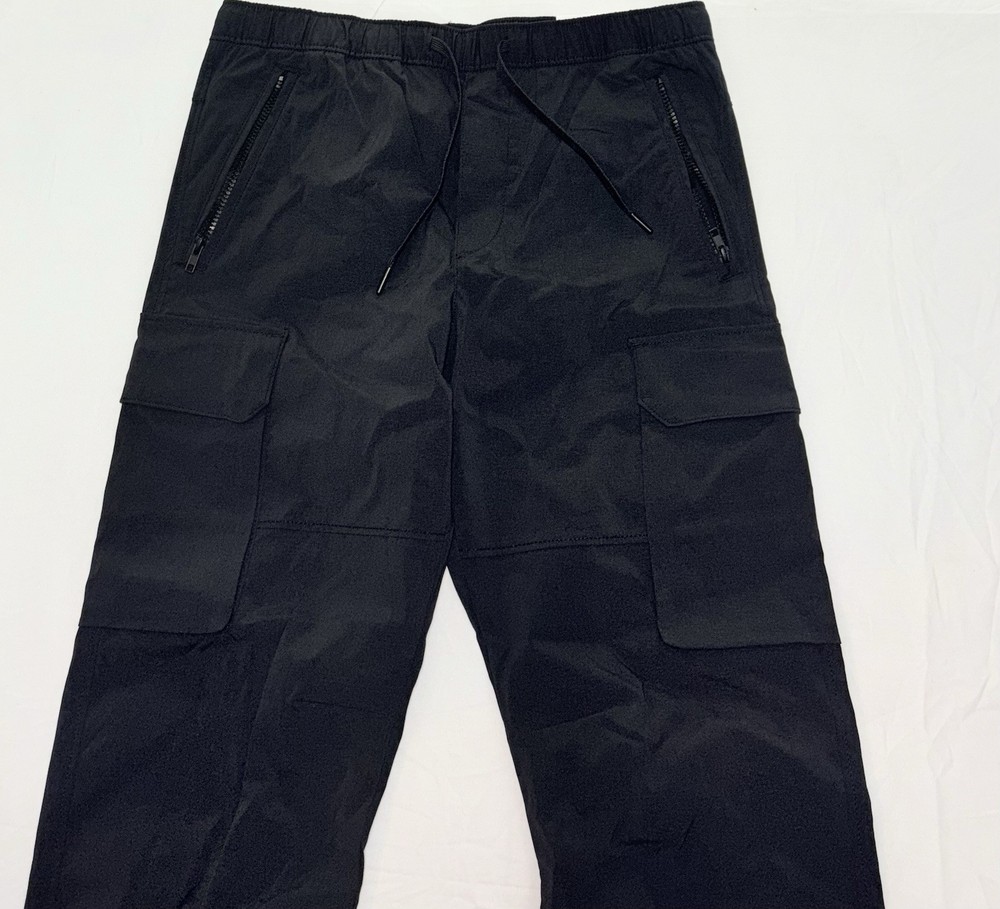 H&M Black Regular Fit Cargo With Adjustable Ankle String Size Medium