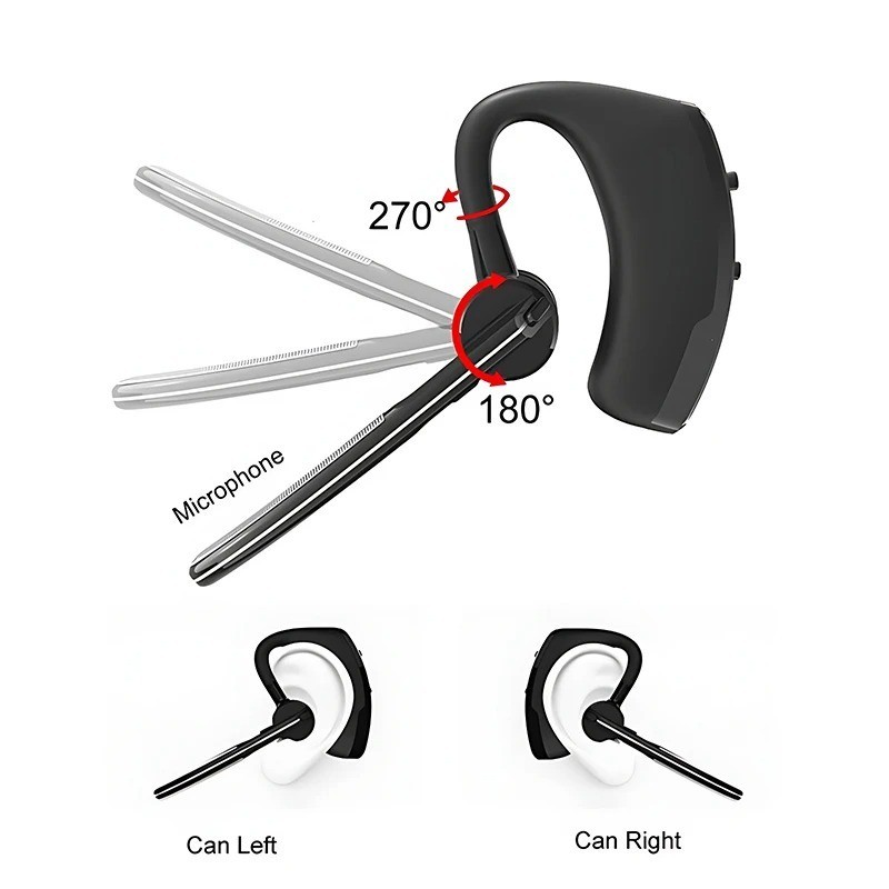 Bluetooth 4.1 Wireless Headset – Stereo Earphone Hands-Free for iPhone Android