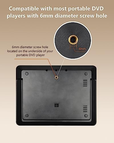 Car Headrest Mounts, Angle Adjustable Headrest Dual Screen DVD Player Mount
