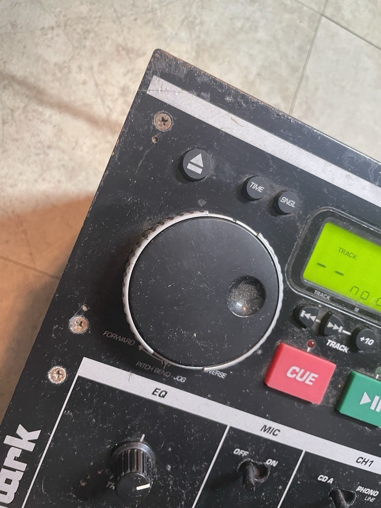 Numark CD Mix 1 Professional CD Mixing Console Turns On *read* Damaged
