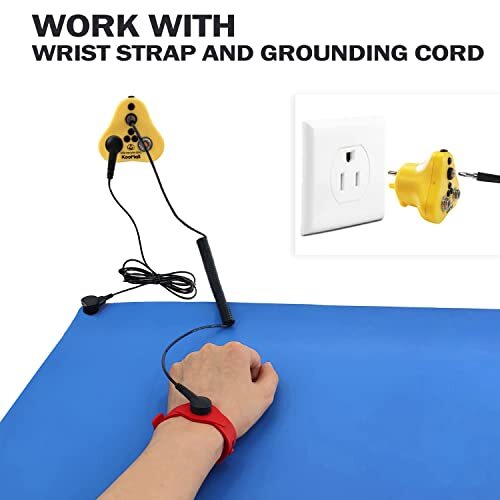 1Meg Ohm Safe Grounding Plug for Wrist Straps, anti Static Mat, ESD Sensitive