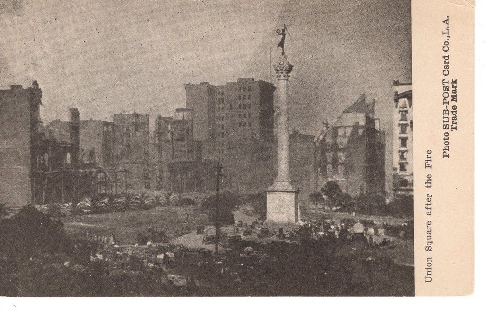 UNION SQUARE AFTER THE FIRE  - PC4834