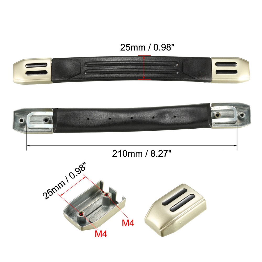 Luggage Handle, 210mm Long Strap Grip Replacement for Suitcase Case Black