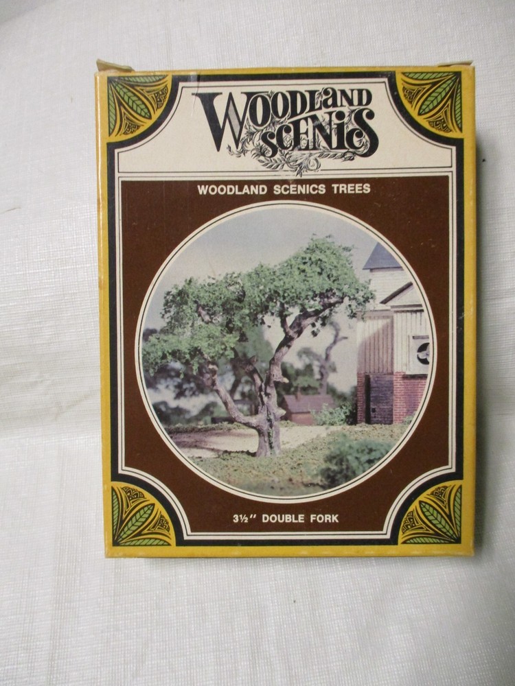 Woodland Scenics Trees 3.25" Double Fork TK18 - Makes 2 Trees