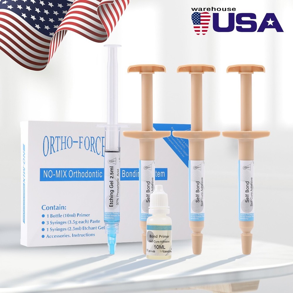 Dental Orthodontic Adhesive Bonding Self Cure Curing Composite Kit