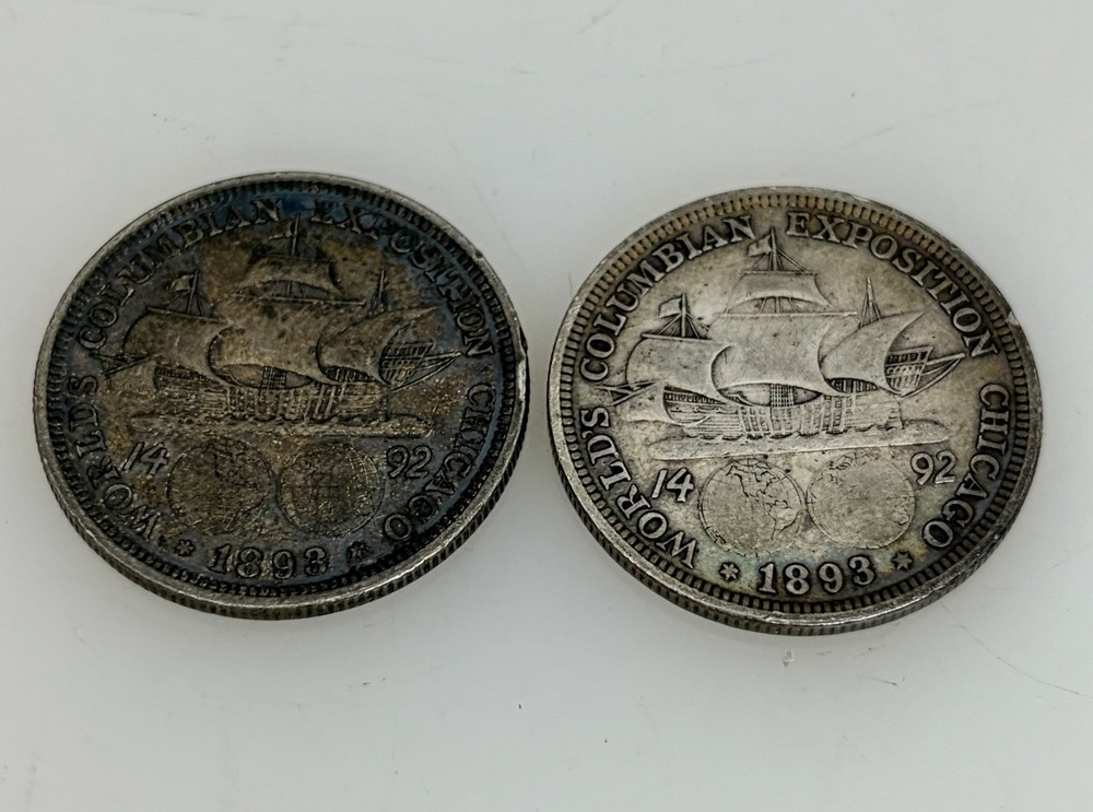 1893 Columbus Silver .50 cent Half Dollar Commemorative Coins - 96417