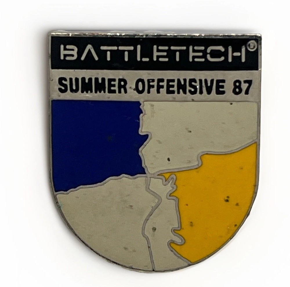 Battletech Battle Tech Summer Offensive '87 Video Gam Enamel Hat Pin