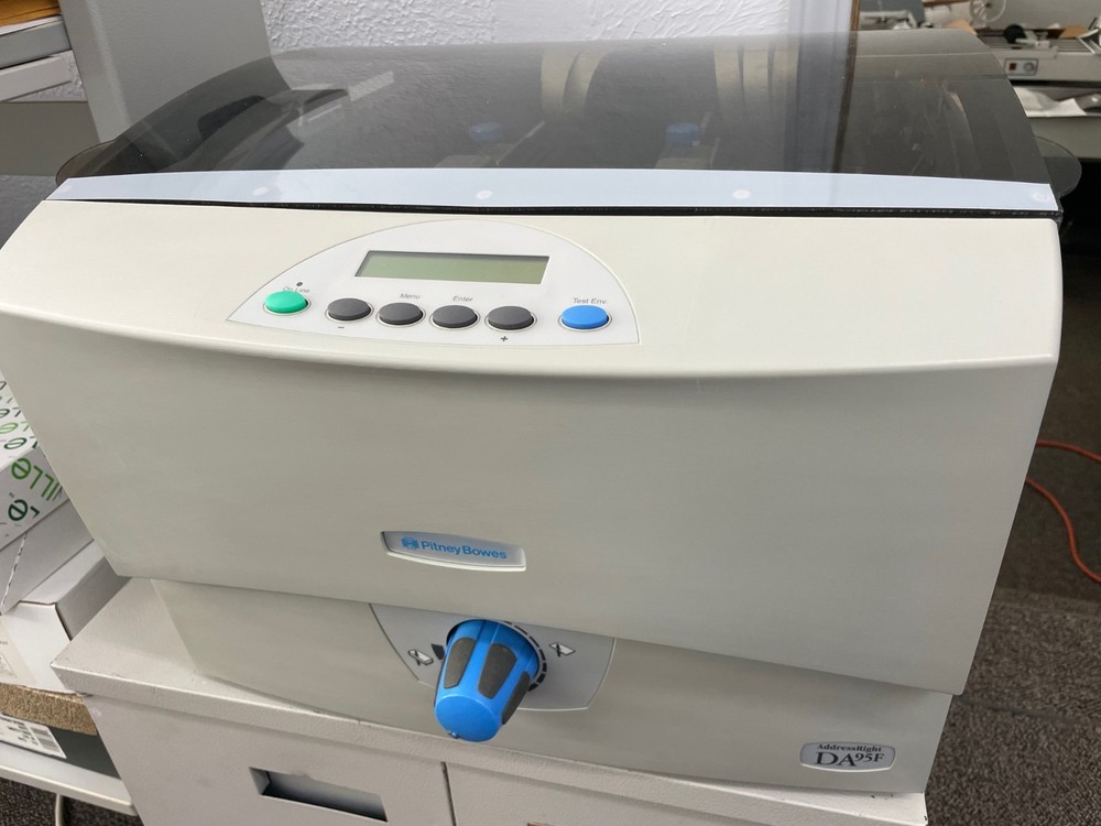 Pitney Bowes DA-95f  HD Printer with BRAND NEW Synchronized Feed-Right Feeder