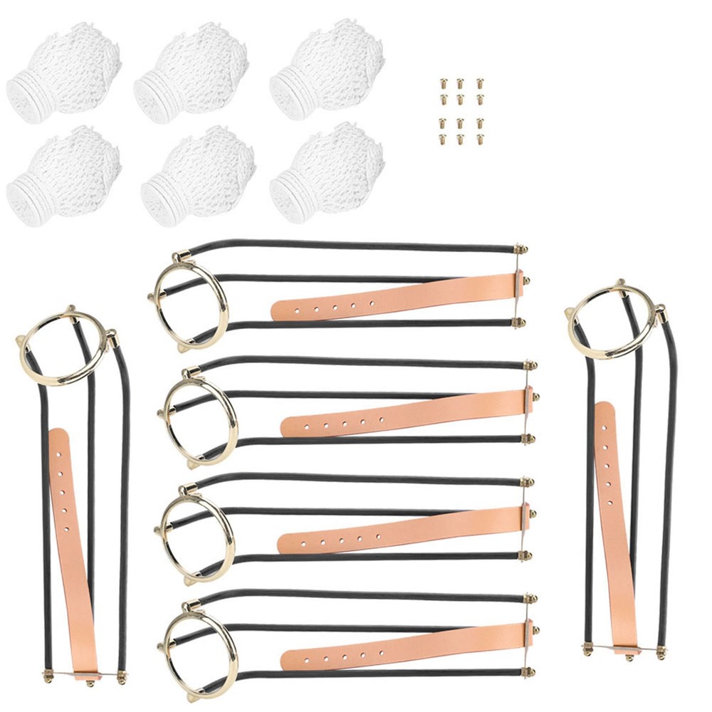 6pcs Standard Snooker Billiard Table Solid Empire Rail With Net Pockets Set