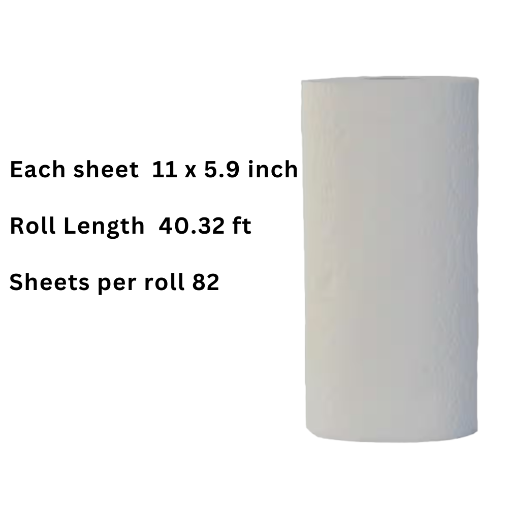 Premium Adjust-A-Size, White Paper Towel Rolls (6 Rolls)