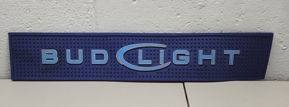 Bud Light Rubber Spill Mat / Bar Runner / Cocktail Barware,