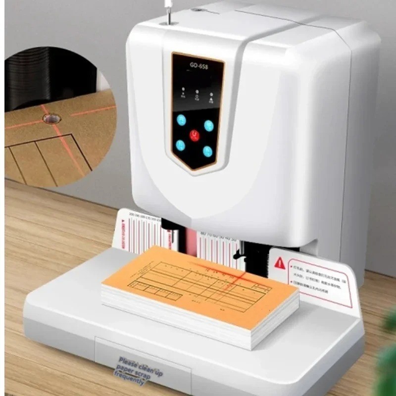 220v Electric GD658 Automatic Document Binding Machine File Accounting