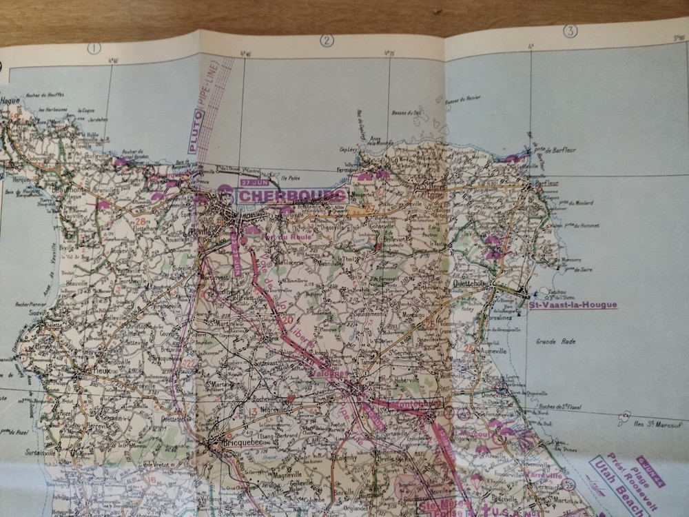 Pair Of D-Day Brochures/Maps