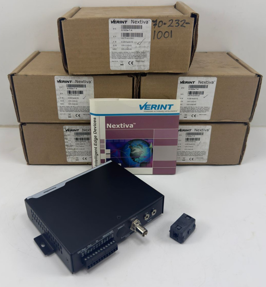 VERINT NEXTIVA S1500e-T-A NETWORK VIDEO SERVER WITH AUDIO