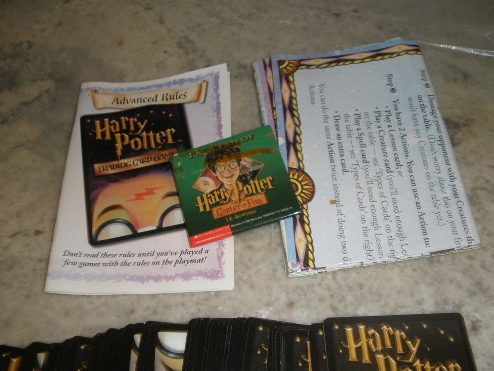 HARRY POTTER TRADING CARD GAME CARDS BUTTON