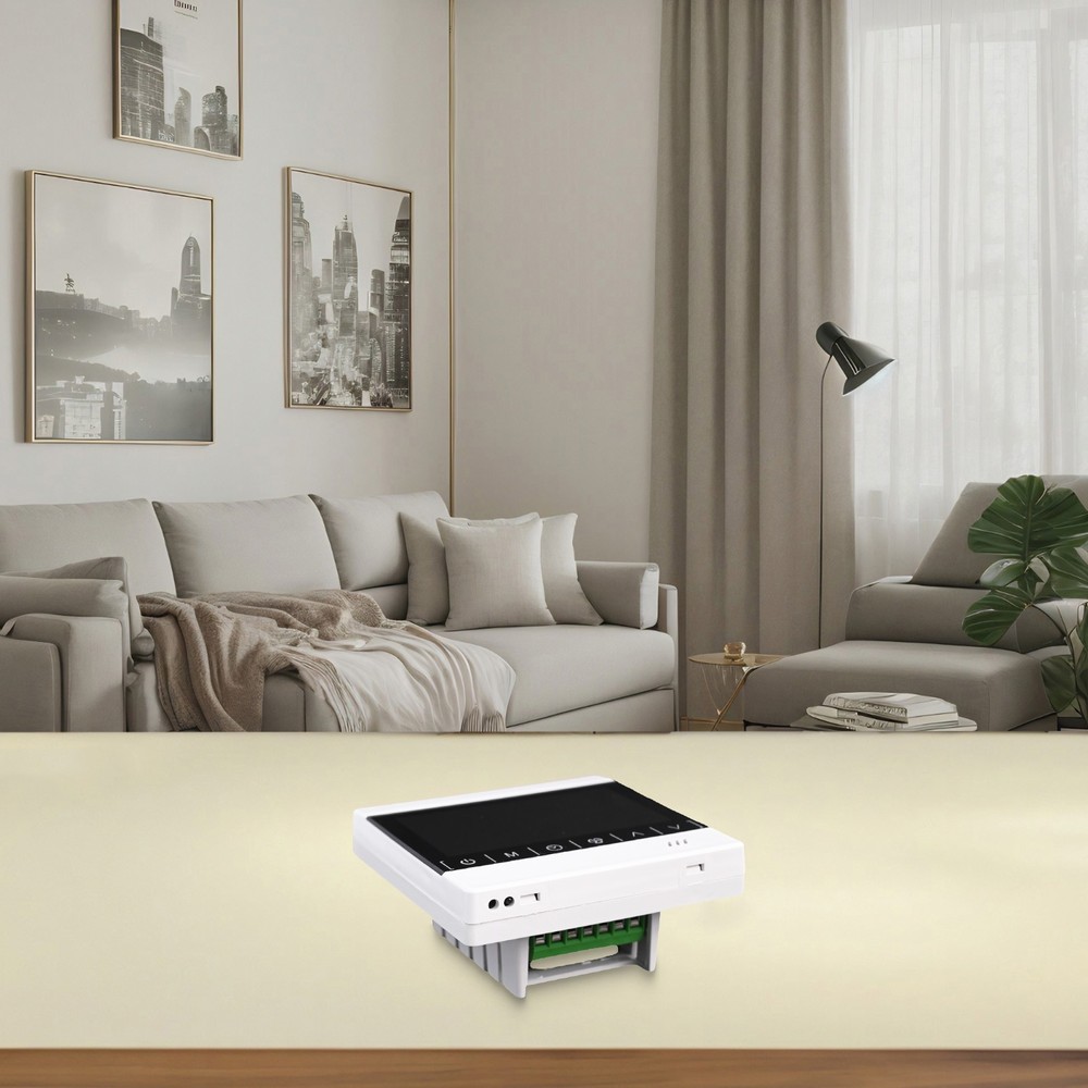 Reliable and easy to use fan coil thermostat for central fresh air system