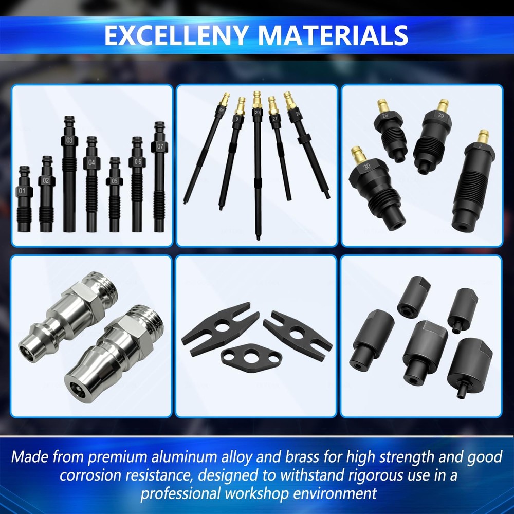 ZKTOOL 46PCS Compression and Leakage Test Kit Standard 725 PSI | 46 PCS