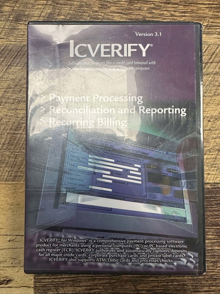 Icverify 3.1 Software - Payment Processing, Recurring Billing, Reconciliation...