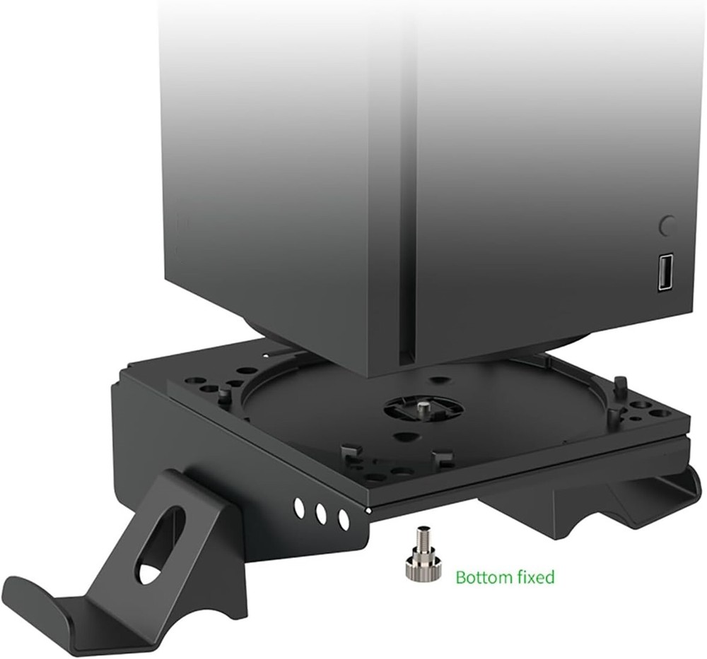 Rotatable Wall Mount for Xbox Series X - 2 Controller Holder & Headphone Hook