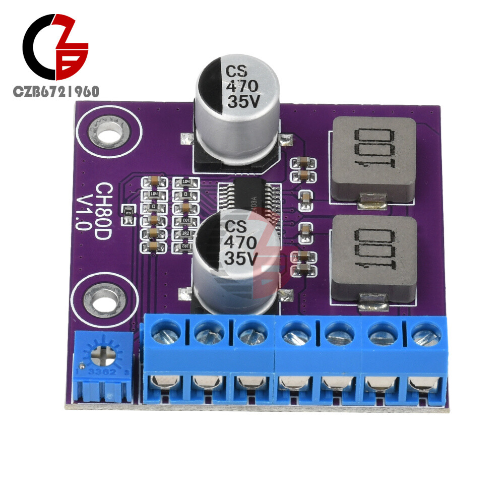 80W Stereo Voice Audio Amplifier Module Class D Amplifier Board Player Module