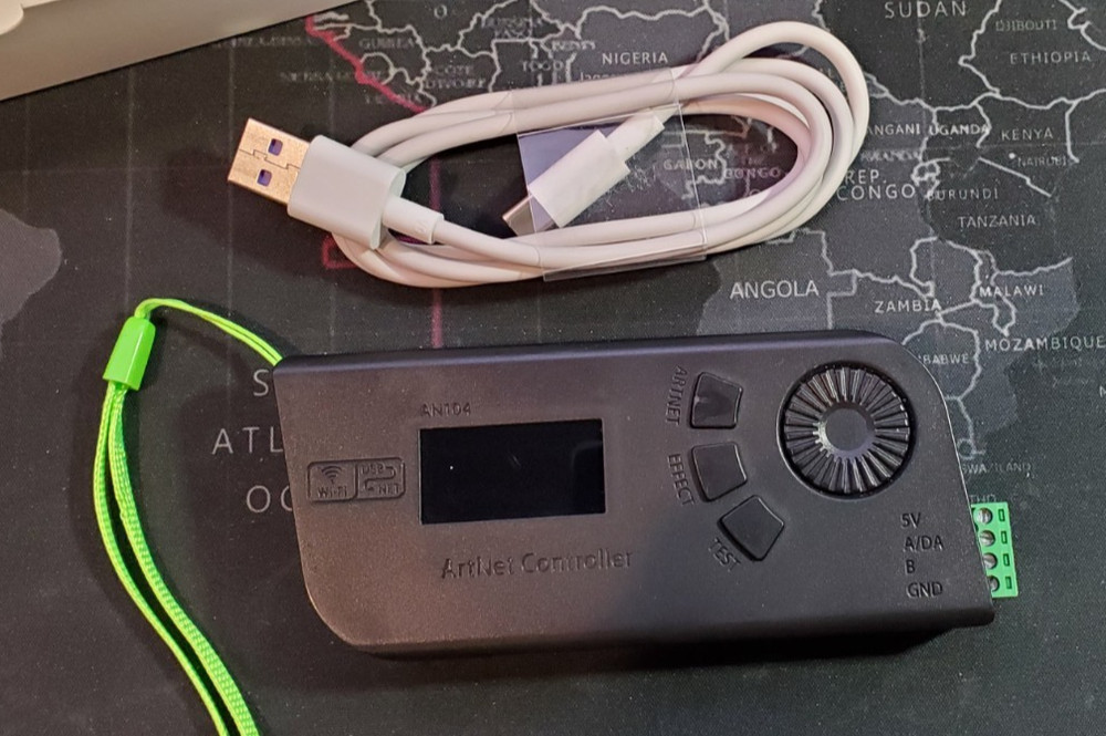 Mini WiFi Art-Net SPI DMX Controller Support ARTNET/Built-in Effect/DMX Code