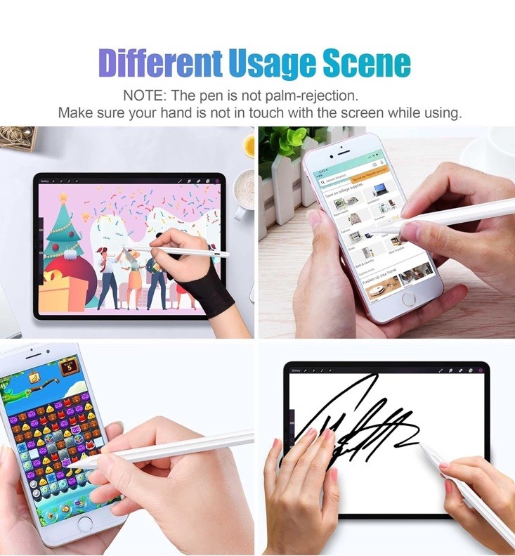 Universal Stylus Pen for iPad iPhone Android Windows – Rechargeable Touchscreen