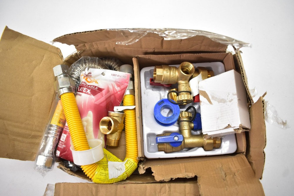 CMI 3/4" Tankless Water Heater Valve Installation Complete Kit Set C-3006