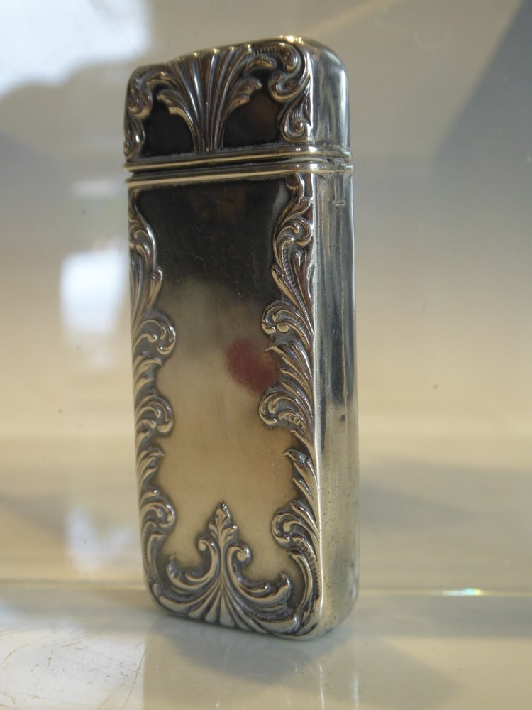 ANTIQUE SILVER VESTA CASE
