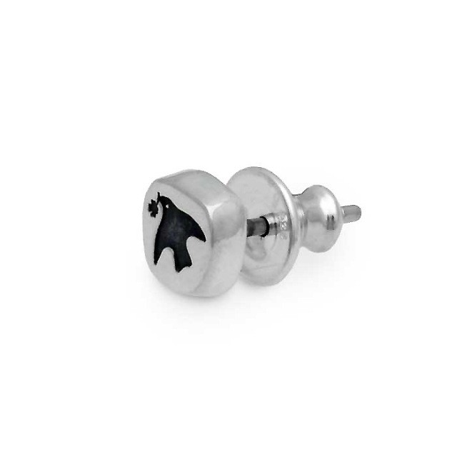 Dr MONROE Syncnote Pigeon Stud Earring (Single) Silver