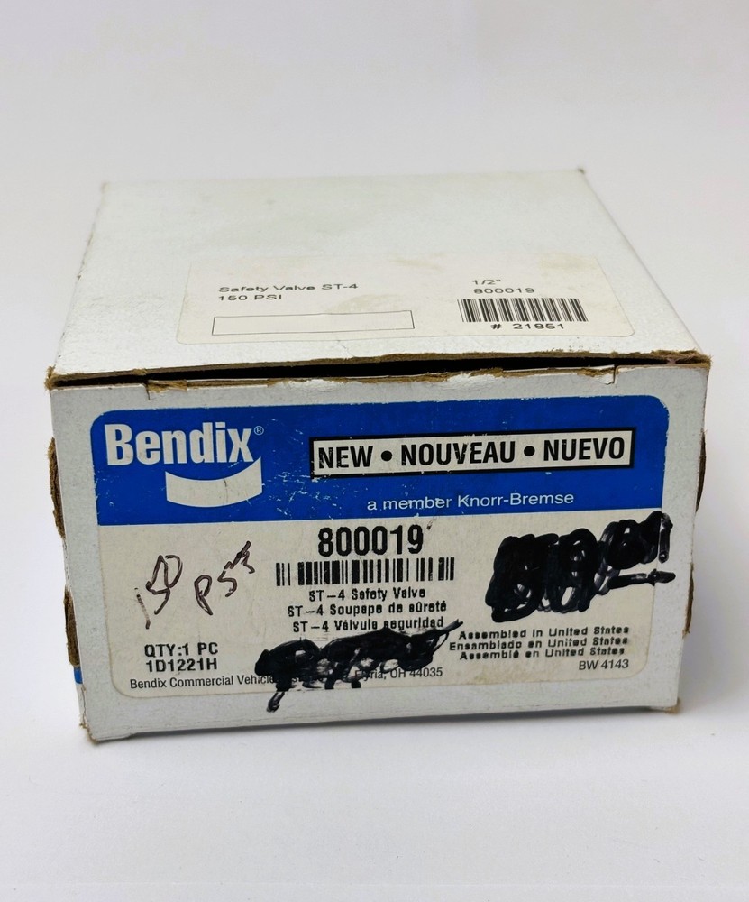 ST-4 Compressor Safety Valve Bendix 800019