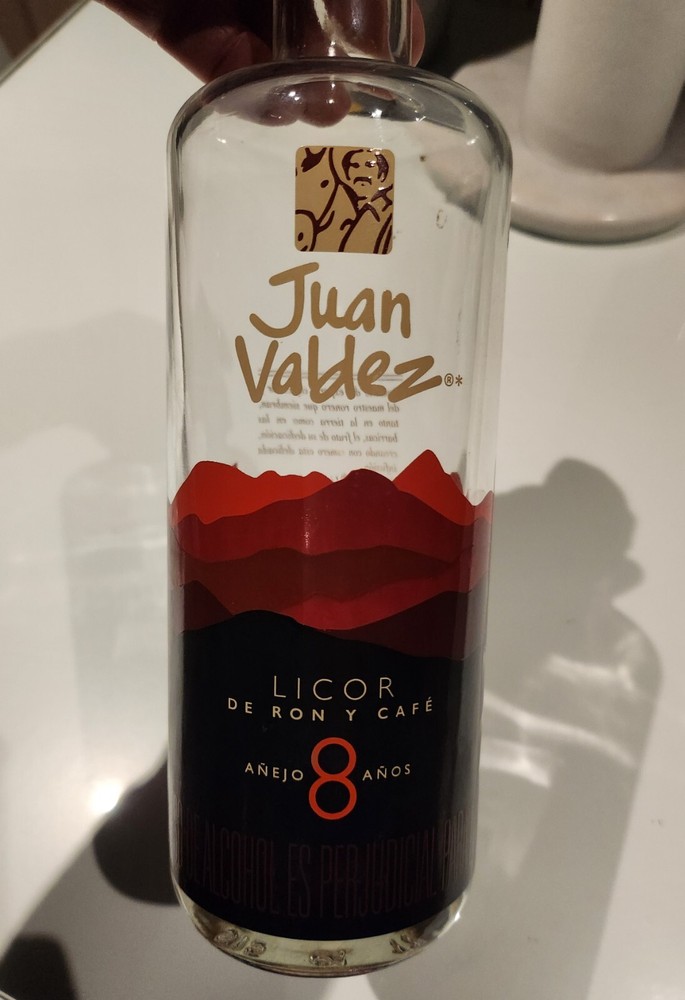 Juan Valdez Liquor Bottle Empty RARE
